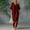 *Red, variant on ClodeEU Women's Linen Blend V Neck Short Sleeve Loose Fit Maxi Dress ,Solid Color Casual Long Dress Purple,Womens Plus XXL