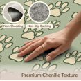 thumbnail image 6 of ODIKA 8'x10' Washable Area Rug Non-Shedding, Easy Care, Scattered Footprint Patterned Tossed Bone Motif Border Print Flowing Dynamic for King Size Bedroom Under Bed, Master Suite, 6 of 7