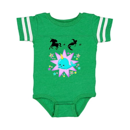 

Inktastic Unicorn Plus Mermaid Equals Narwhal- cute Gift Baby Boy or Baby Girl Bodysuit