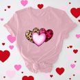 thumbnail image 1 of T-Shirt Imprimé Arbre de Noël Décontracté pour Femmes Manches Courtes Col Rond pour Usage Quotidien Tenue de Fête Mélange Polyester Doux Lavable en Machine Tee Mode, 1 of 8