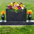 thumbnail image 6 of Mainstays Outdoor Artificial Floral Headstone Saddle, Yellow Rose, Pink Poppy & White Ranunculus, 6 of 8
