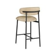 thumbnail image 5 of Meridian Furniture Lupita Tan Vegan Leather Counter Stool (Set of 2), 5 of 8