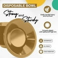 thumbnail image 5 of Exquisite 12 oz Disposable Party Bowls, Gold Plastic Bowls - 100 Count, 5 of 12