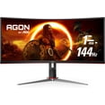 thumbnail image 1 of Restored AOC CU34G2X 34" Curved Gaming Monitor, Frameless Immersive, UltraWide QHD 3440x1440, VA Panel, 1ms 144Hz Adaptive-Sync, Height Adjustable (Refurbished), 1 of 8