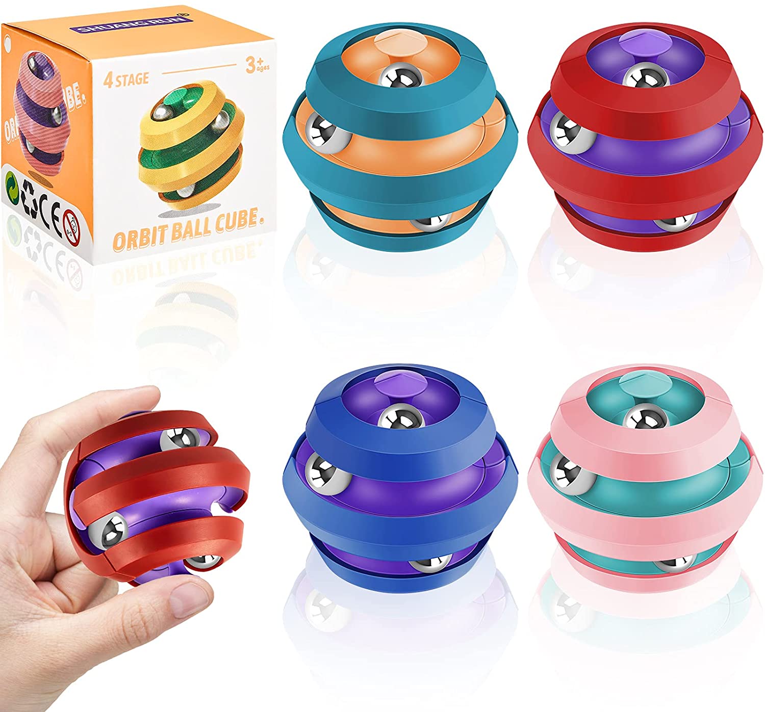 Magnetic Balls Magnetic Orbit Ball Toy Magnetic Beads Fidget Pinball Gyro  Cube as Stress Relief Present Toys, Educational Games Puzzle Games