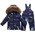 thumbnail image 1 of Kids Winter Puffer Jacket and Snow Pants 2-Piece Snowsuit Skisuit Set, 1 of 5