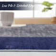 thumbnail image 3 of Hasoo 5' x 8' Area Rug for Living Room Bedroom Low Pile Soft Velvet Rug Washable Non Slip Indoor Bedside Carpet for Dining Room Nursery, Navy Blue, 3 of 5