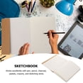 thumbnail image 3 of OUNONA Blank Sketch Book Pad Beige Travel Friendly Hardbound for Pencil Pastel Art, 3 of 8