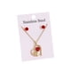 thumbnail image 2 of Delicado conjunto de collar y aretes de clavícula de acero inoxidable 304, luces dulces, regalo de lujo, joyería de acero inoxidable, 2 of 7