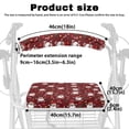 thumbnail image 6 of HELLHERO Santa Claus Seat & Back Covers Easy Fit for Senior Machine Washable Walker Rollator Seat Back Cover for Seniors, 6 of 7
