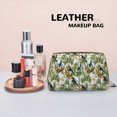 thumbnail image 4 of Tropical Cute Parrot Toucan Makeup Bag, Large Capacity Travel Cosmetic Bag for Women Girls- Travel Toiletry Bag Leather Portable Waterproof Makeup Case Organizer with Handle, 4 of 4