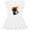 AA-White, variant on Halloween Cat, Cute Cat, Black Cat, Witch Hat Girls Toddler Dress