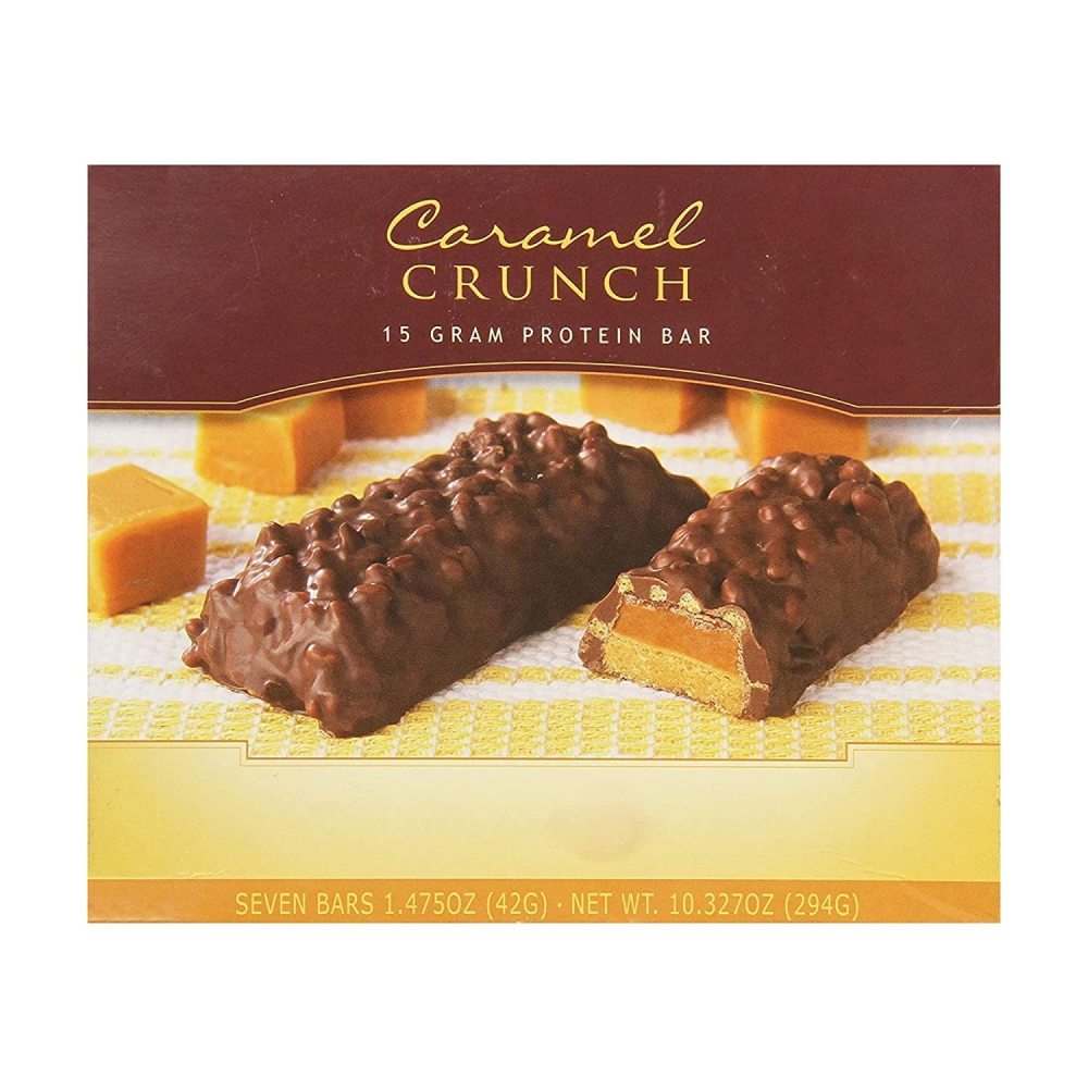 HEALTHWISE CARAMEL CRUNCH BAR 35 SERVINGS (5 BOXES) HIGH PROTEIN