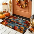 thumbnail image 4 of Fall Thanksgiving Themed Doormat, Multicolor Polyester Non-Slip Entrance Mat for Porch Kitchen Bathroom, Washable Holiday Floor Rug, Seasonal Welcome Mat(B), 4 of 6
