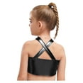 thumbnail image 6 of iiniim Girls 2 Piece Dance Outfits Sparkly Sequins Crop Top with Mini Skirt Jazz Latin Ballroom Dancewear Black 10, 6 of 7