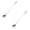 White 2PCS, variant on WUSUOWEI 2 Pcs Sliver StainlessSteel Tableware 10 Inch Long Handle IcedTea Spoon Sliver Iced Teaspoon for Stirring,Mixing,Ice Creams,Coffee,Desserts