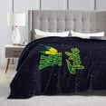 thumbnail image 4 of College of William and Mary Logo Fleece Blanket, Very Soft Microfiber Flannel Blanket for Couch Warm and Cozy for All Seasons, 4 of 6