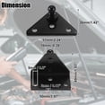 thumbnail image 3 of Unique Bargains 4 Pcs 10mm Car Ball Studs Mounting Brackets for Gas Strut Shock Spring Prop Lift Support Black, 3 of 6