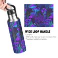 thumbnail image 4 of Yayeee 20oz Insulated Water Bottle Double Wall Stainless Steel with Flip Straw Lid, Night Mushrooms Pattern, 4 of 7