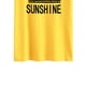 thumbnail image 3 of Letra imprimir camiseta minimalista moda suelta casual manga corta ronda Masajeadores de cuello Top para Primavera Verano amarillo (letras negras) S, 3 of 5
