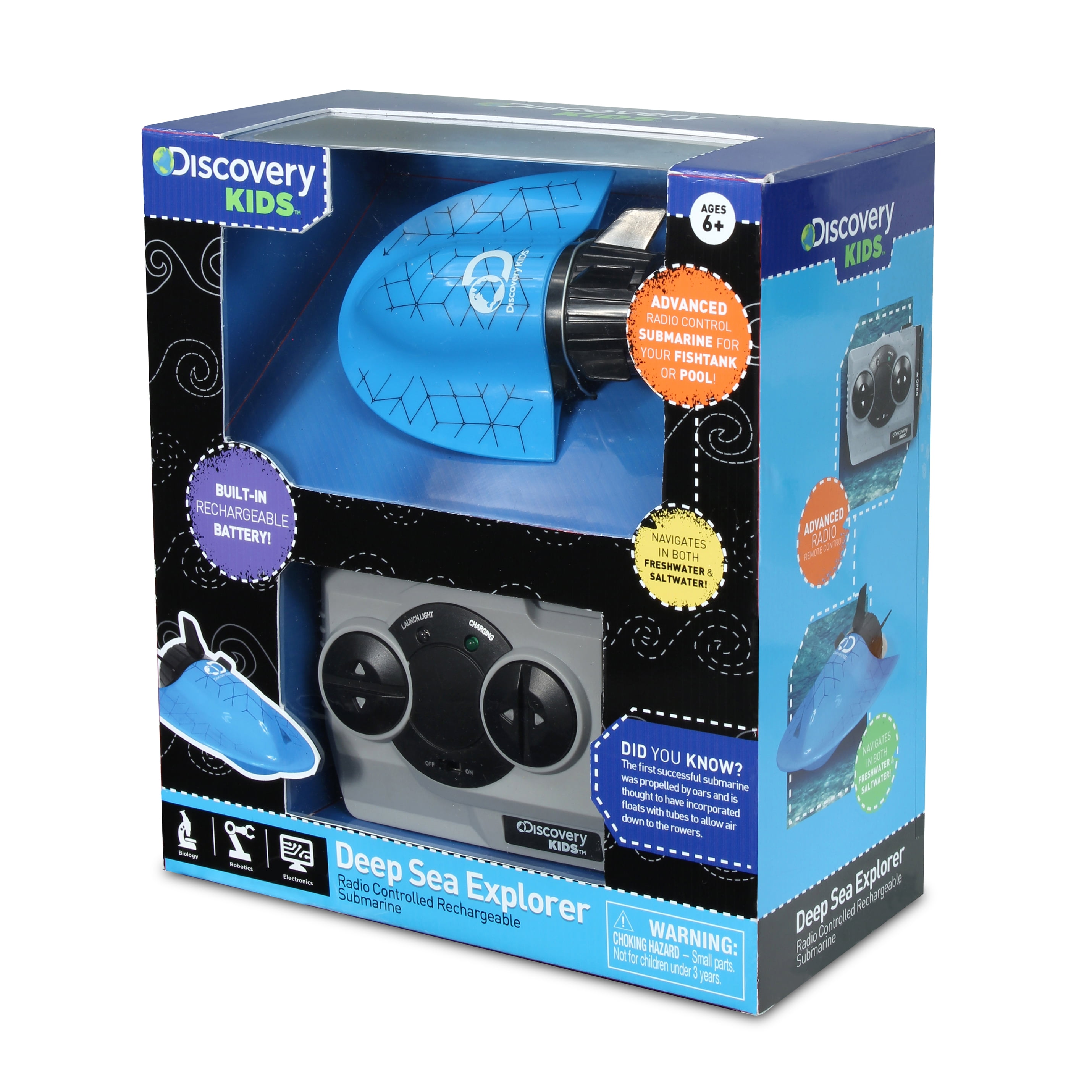 NKOK Discovery Kids RC Rechargeable DeepSea Explorer (Submarine) Remote Control Toy