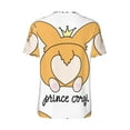 thumbnail image 2 of Daiia Prince Corgi Dog Mens Baseball Jersey Button Down Shirts Short Sleeve Sports Uniforms-Medium, 2 of 9