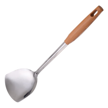 HONMEET Ergonomic Stainless Steel Non-Stick Wok with Plastic Handle for Home Cooking and Stir Fry