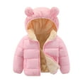 thumbnail image 2 of XXWXYD Baby Winter Teddy B𝖾ar Hooded Jacket Warm Fleece Outerwear Windproof Coat for Toddler Boys and Girls Cute Soft Thick Unisex Winter Clothes, 2 of 4