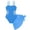 Blue, variant on YunPes Girls Swimsuit Cut out One Piece Bathing Suits for Teens Adjustable Straps Swimwear with Cover up Skirt Square Neck Ruched