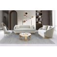 thumbnail image 1 of K-Living  Penelope Plush Velvet Sofa In Grey With Gold Accent And Throw Pillows, 1 of 4
