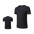 thumbnail image 5 of Women's Workout Tops Short Sleeve Shirts Quick Dry Athletic Sun Protection Rash Guard for Women Black M, 5 of 5