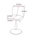 thumbnail image 2 of 2PCS Burgundy Stretch Bar Stool Cover, Printed High Chair Cover for Bar High Dining Chair Covers, Dining Room Chair Seat Protector, 2 of 5