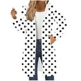 thumbnail image 2 of Long Zip Up Hoodie Women Oversizwd Fleece Jacket with Pocket Loose Long Sleeve Y2k Sweatshirt Fall Color Block Clothes, 2 of 6