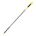 thumbnail image 3 of DYNWAVECA Golf Swing Trainer Aid Golf Practice Tool Length 116cm Portable Golf Comfortable Grip Warm up Stick Golf Training for Driving Yellow Round Grip, 3 of 10