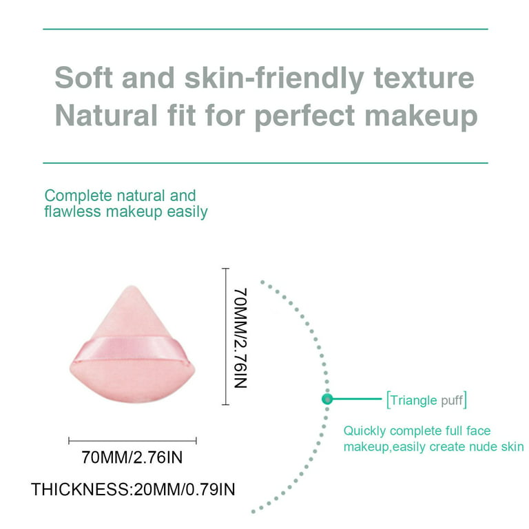 Soft Velvet Triangle Makeup Sponge Puff - 4 Pcs Set – TweezerCo