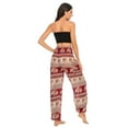 thumbnail image 2 of Previn Women's Hippie Pants Boho Yoga Soft Lightweight Harem Pant Sweat Pants High Waisted Thin Cool Comfy Gym Beach Bohemian Pants H01302 Small-Large, 2 of 5
