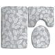 thumbnail image 1 of ABPHQTO Corona de una hoja jpeg natural Juego de alfombras de baño de 3 piezas Alfombra de baño Alfombra de contorno y tapa de inodoro ABPHQTO Cont-CHAPPLE-36630, 1 of 2