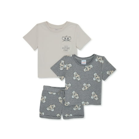 

Disney Baby Boy Lion King T-Shirts and Shorts Set 3-Piece Sizes 0/3M-24M