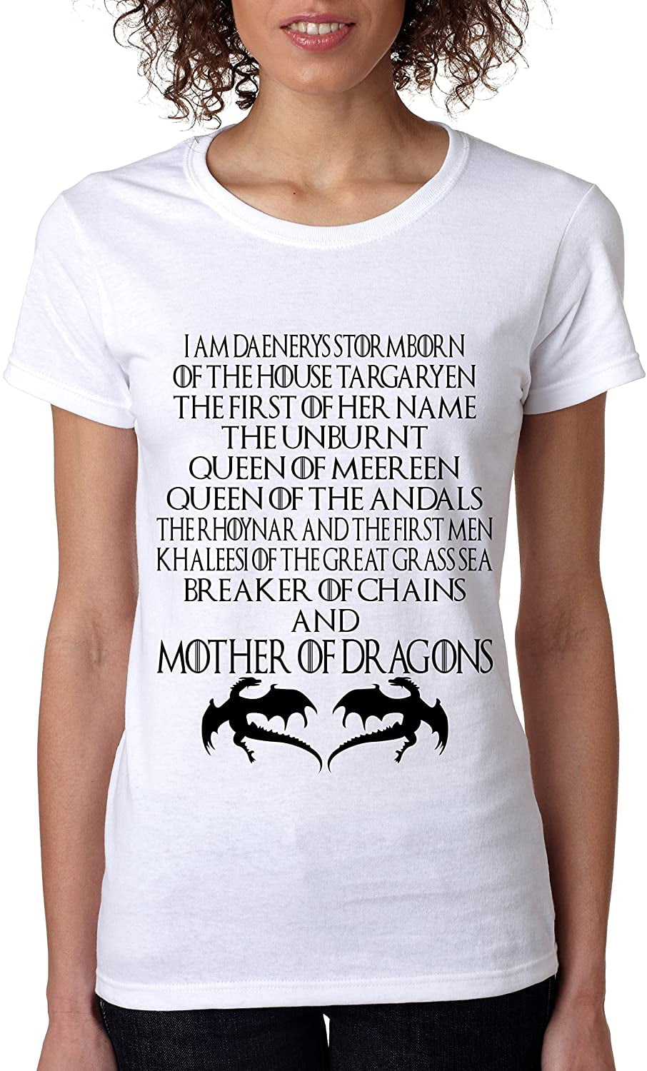 Allntrends Womens V Shirt Mother Of Dragons