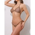 thumbnail image 2 of DARING DIVA Women's Herringbone Bikini Sets X-Large Brown, 2 of 6