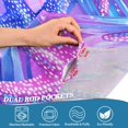 thumbnail image 5 of Yayeee Kitchen Curtains Tier Set of 2 Light Filtering 57"x36" Over Sink Window Panels, Purple Starfish Pattern, 5 of 7