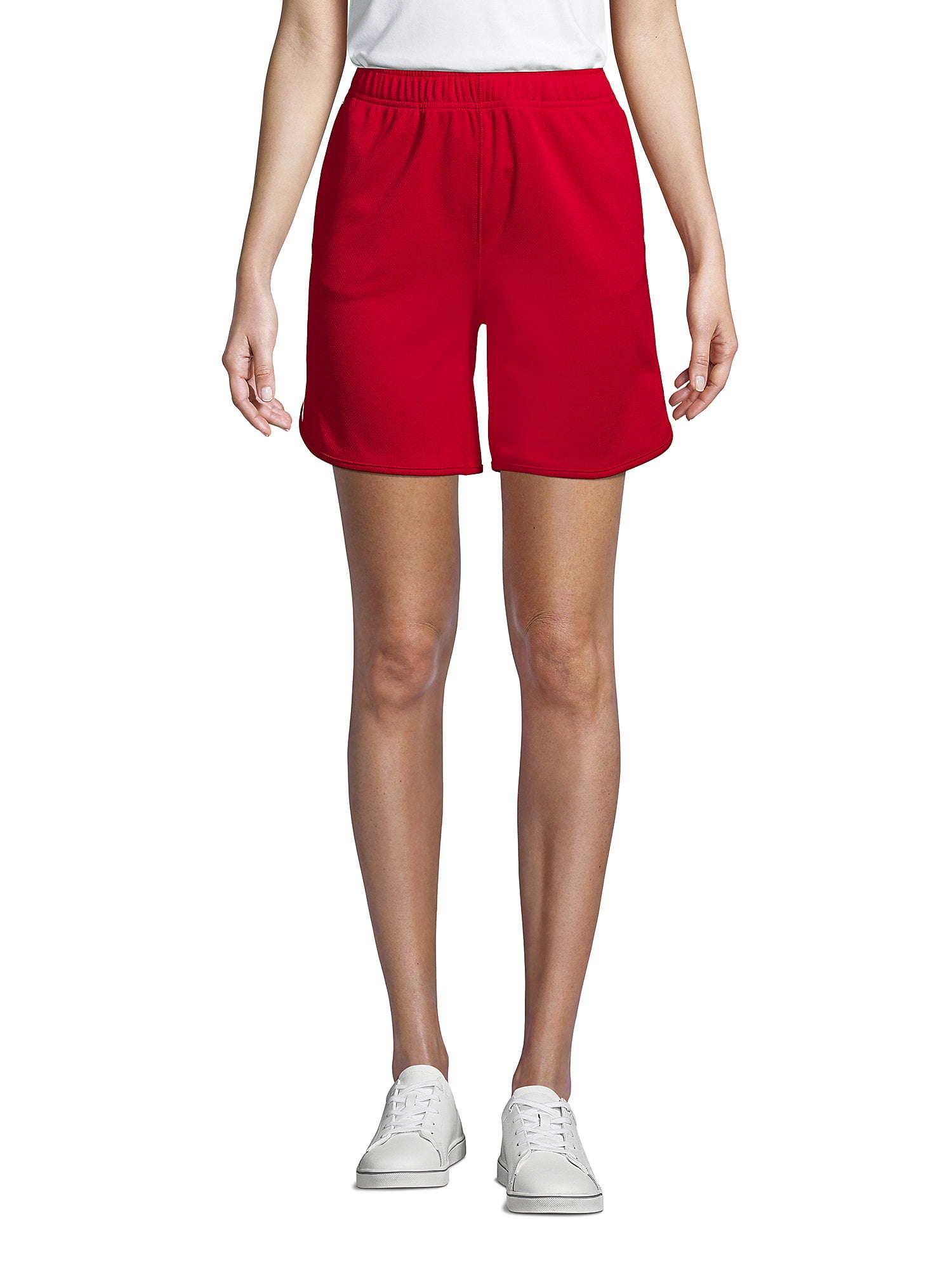 Lands' End School Uniform Women's Mesh Athletic Gym Shorts
