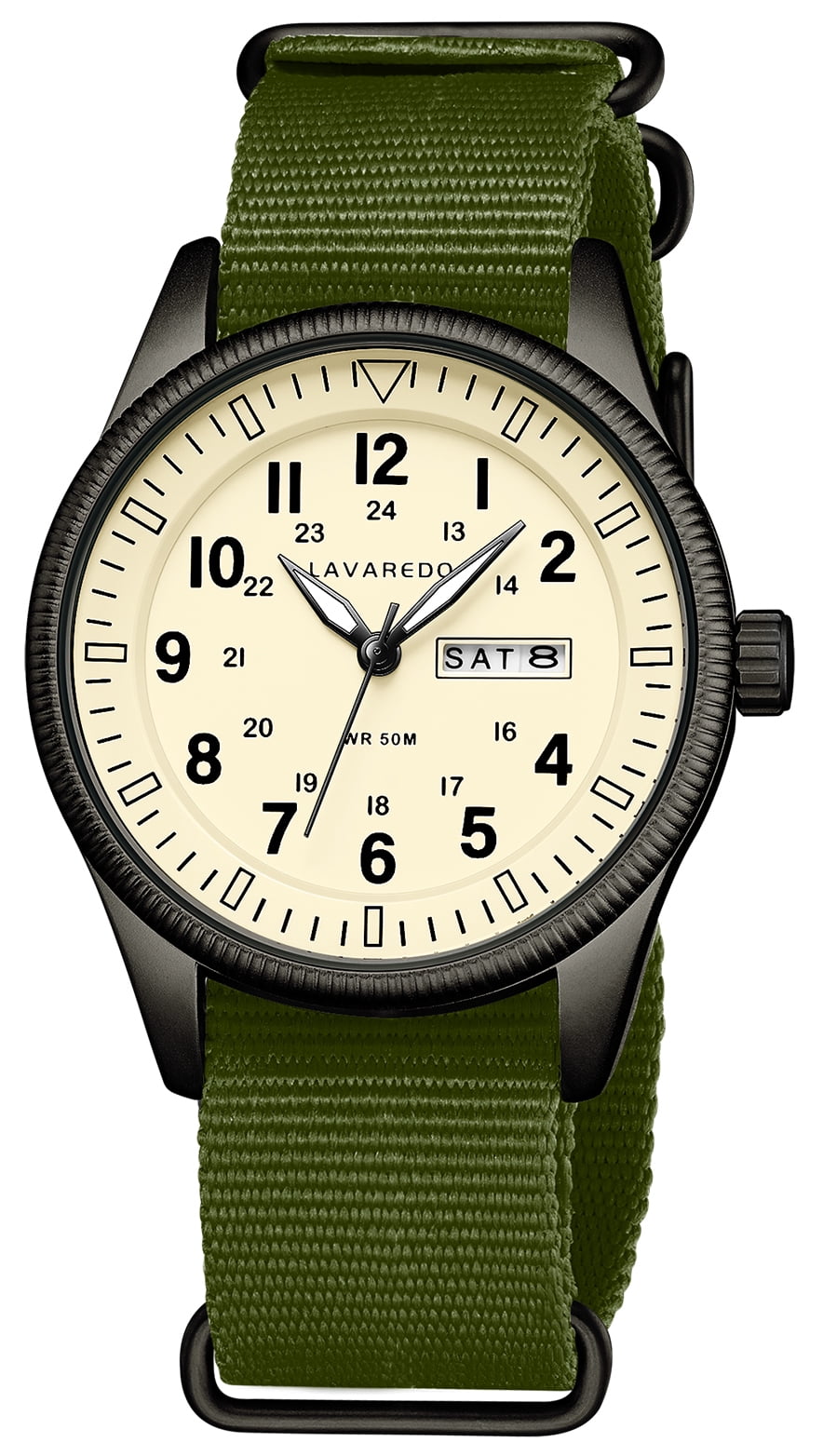 Wenger Swiss Military 70433 Mens Nomad Compass Green LED Black