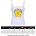 thumbnail image 2 of Chaleco Y2K Girls Small Camisole Bow Star Print Mujeres Chaleco Tops Streetwear (Blanco M) Cgtredaw Blanco T M para Mujer, 2 of 9