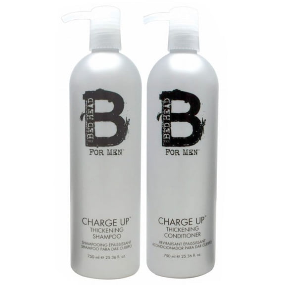 TIGI Bead Head for Men Charge UP Thickening Shampoo & Conditioner Duo 25.36 oz / 750 ml EACH