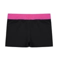thumbnail image 4 of Kaerm Kids Girls Ballet Dance Booty Shorts Sports Gym Workout Yoga Running Activewear Shorts Rose Red&Black 6, 4 of 7