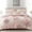 Pink, variant on Whale Flotilla 3-Piece King Comforter Set, Soft Reversible Bedding Comforter Sets, Patchwork Printed Down Alternative Comforter Duvet for All Seasons, Grey