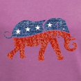 thumbnail image 3 of CafePress - Glitter Republican Elephant T Shirt - Women's V-Neck Dark T-Shirt, 3 of 4