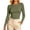 Army Green, variant on AherBiu Going out Tops for Women Long Sleeve Slim Fitted Crewneck Basic Layer Tops T Shirts Tees