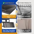 thumbnail image 5 of 72''H × 40''W Garage Shelving, 5 Tier Heavy Duty Shelving, 2500 lbs Capacity Garage Storage Shelves, Industrial Shelves with Thickened Double-Layer Posts for Garage, Warehouse, Basement,Black, 5 of 9